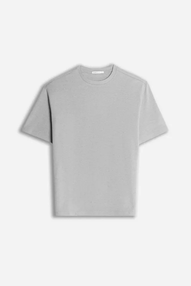 Sonny Bono Jersey Fiammato t-shirt girocollo grigio