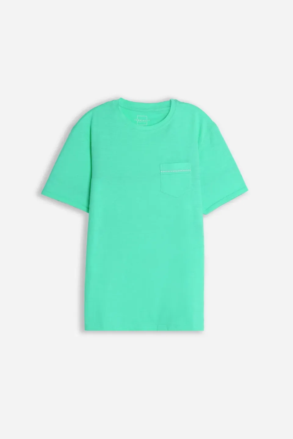 Sonny Bono Slub T-Shirt Verde Smeraldo Taschino Cotone