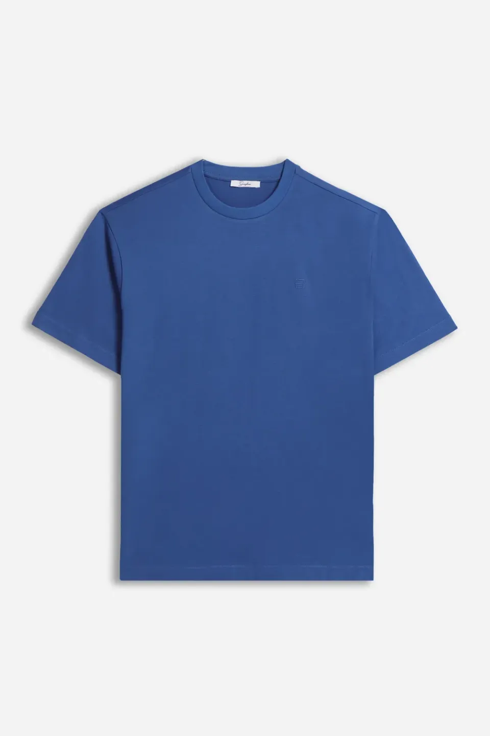 Sonny Bono t-shirt logo stampato royal cotone morbido