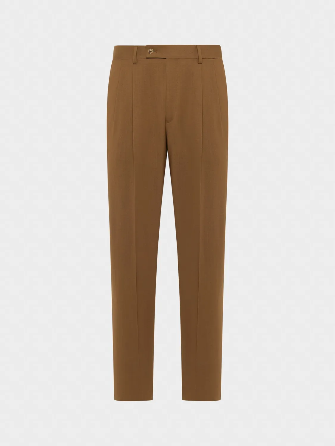 Caruso Houdini pantalone lana marrone regular