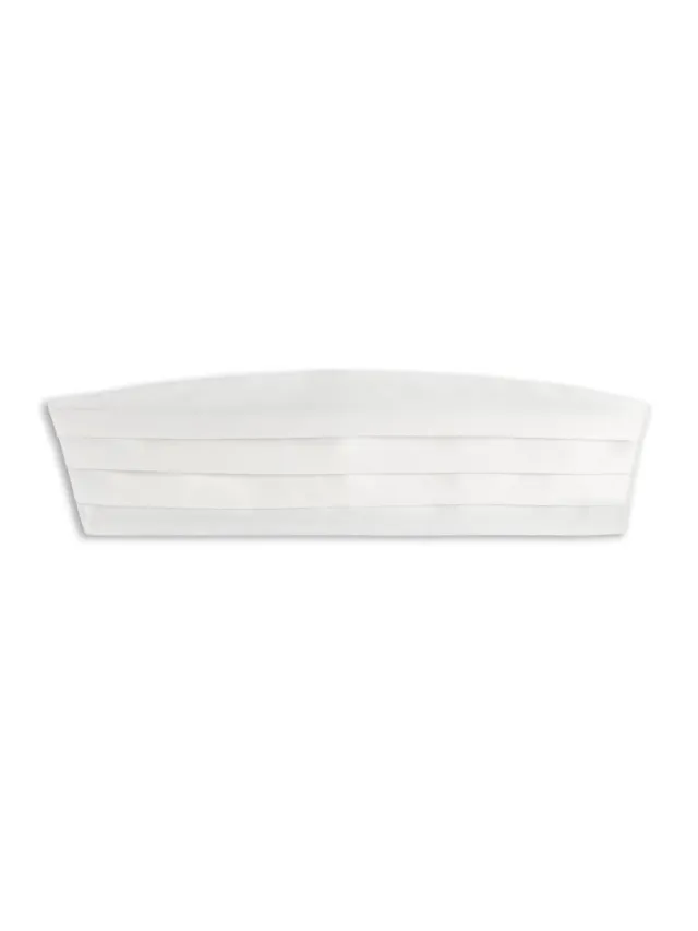 Caruso Manon fascia smoking seta bianco latte U