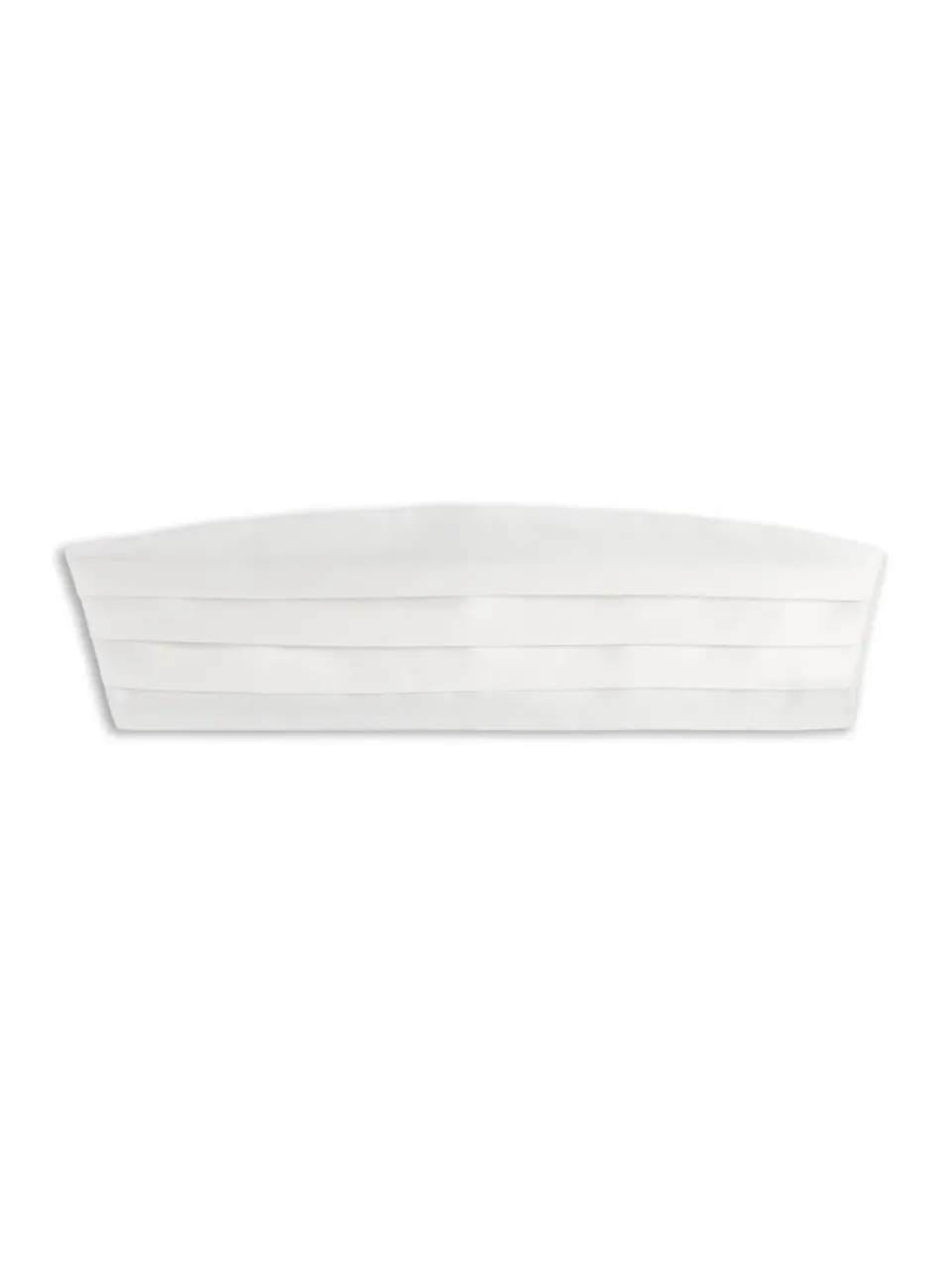 Caruso Manon fascia smoking seta bianco latte U