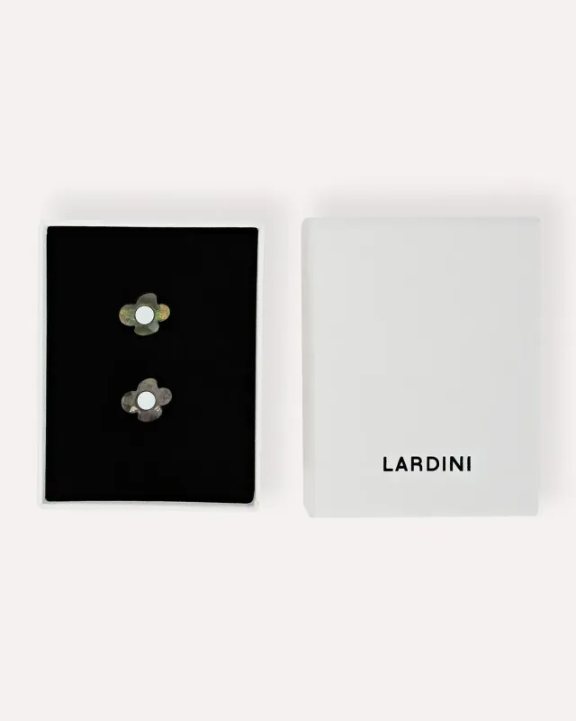 Lardini Gemelli fiore madreperla neri australiana