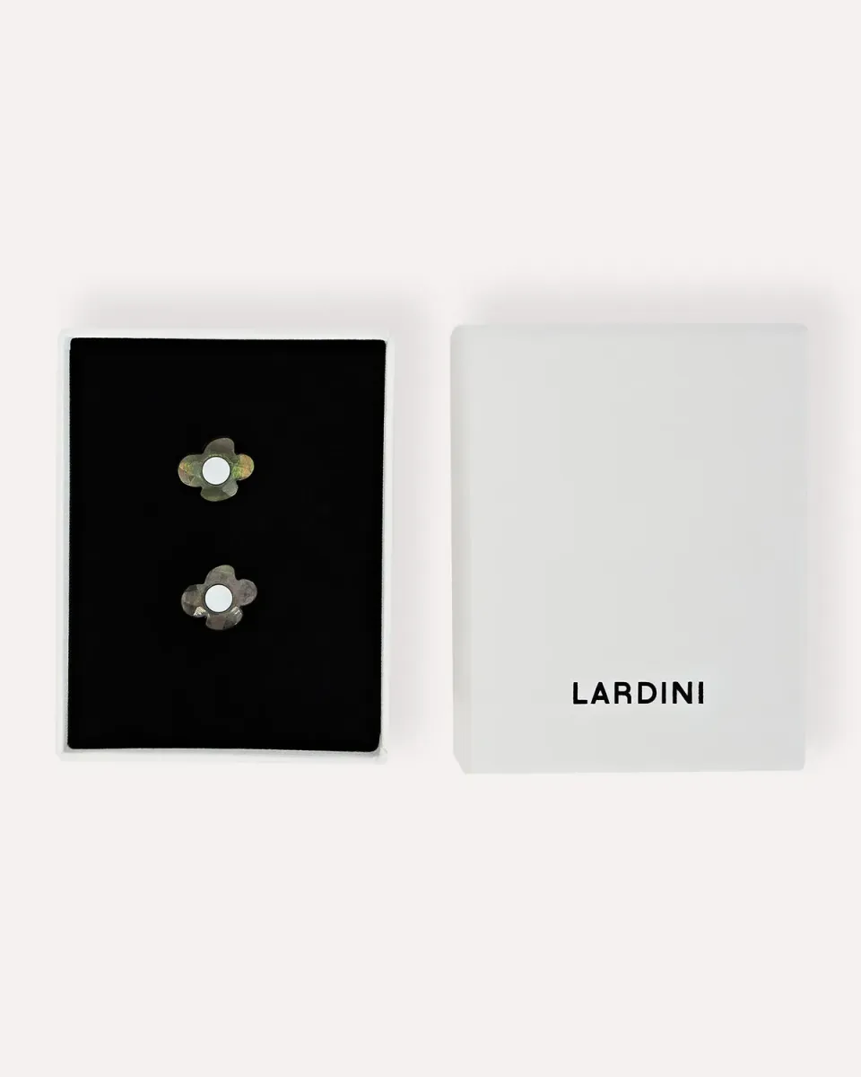 Lardini Gemelli fiore madreperla neri australiana