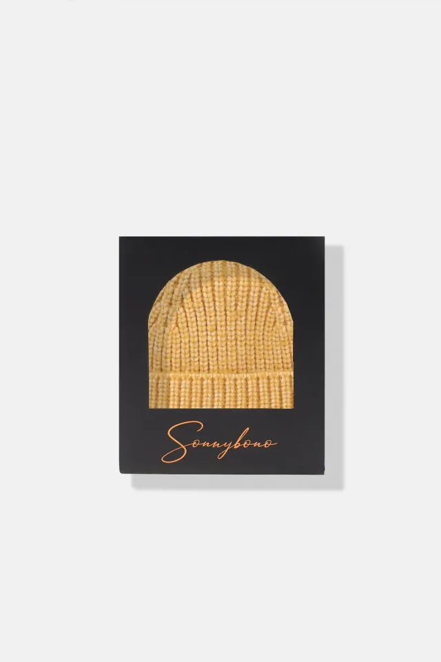 Sonny Bono Cappello in Scatola Ocra Misto