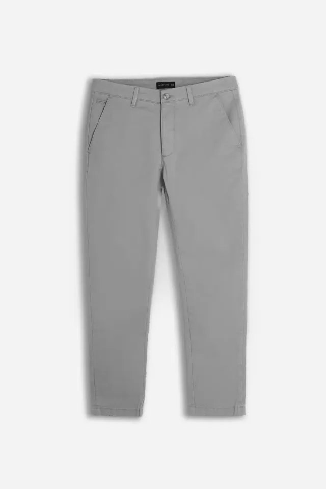 Sonny Bono Basic pantalone chino grigio medio