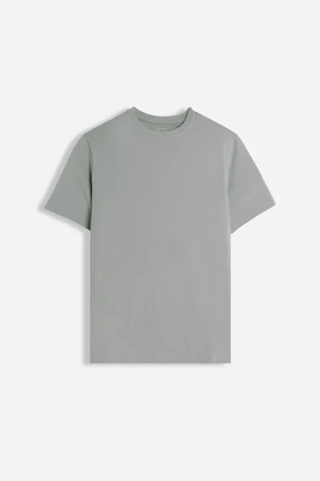 Sonny Bono T-Shirt Girocollo Basic Stretch Grigio Scuro