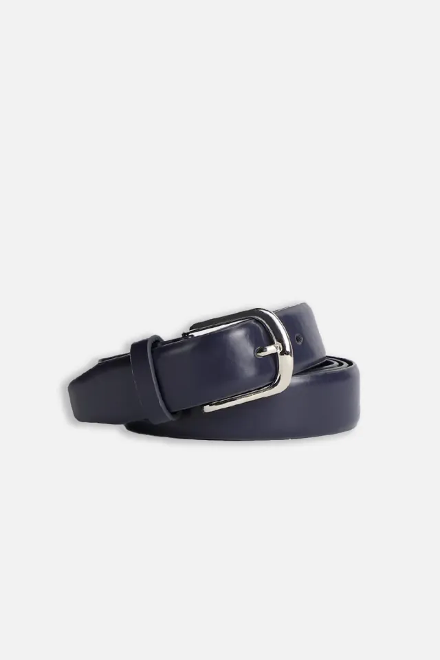 Sonny Bono Cintura Classic Effetto Pelle Bleu