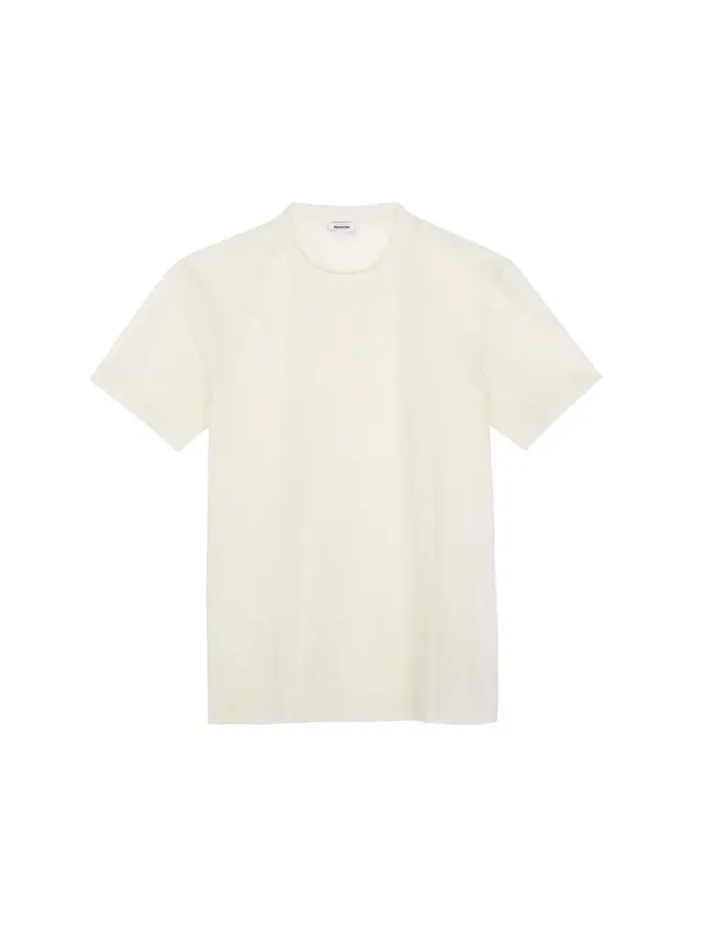 Paoloni T-shirt jersey di cotone bianca 100% cotone