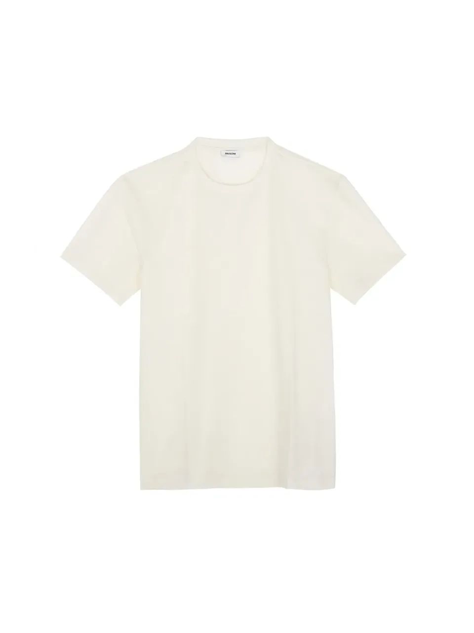 Paoloni T-shirt jersey di cotone bianca 100% cotone