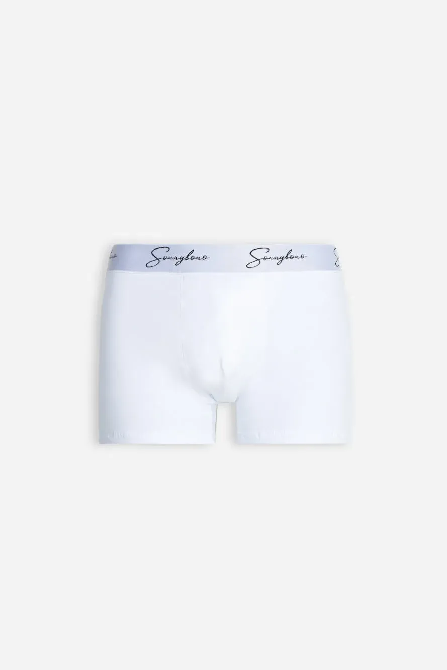 Sonny Bono boxer elastico contrasto bianco