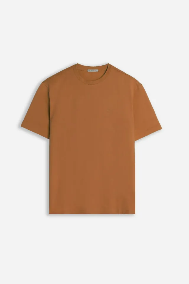 Sonny Bono t-shirt girocollo basic cognac