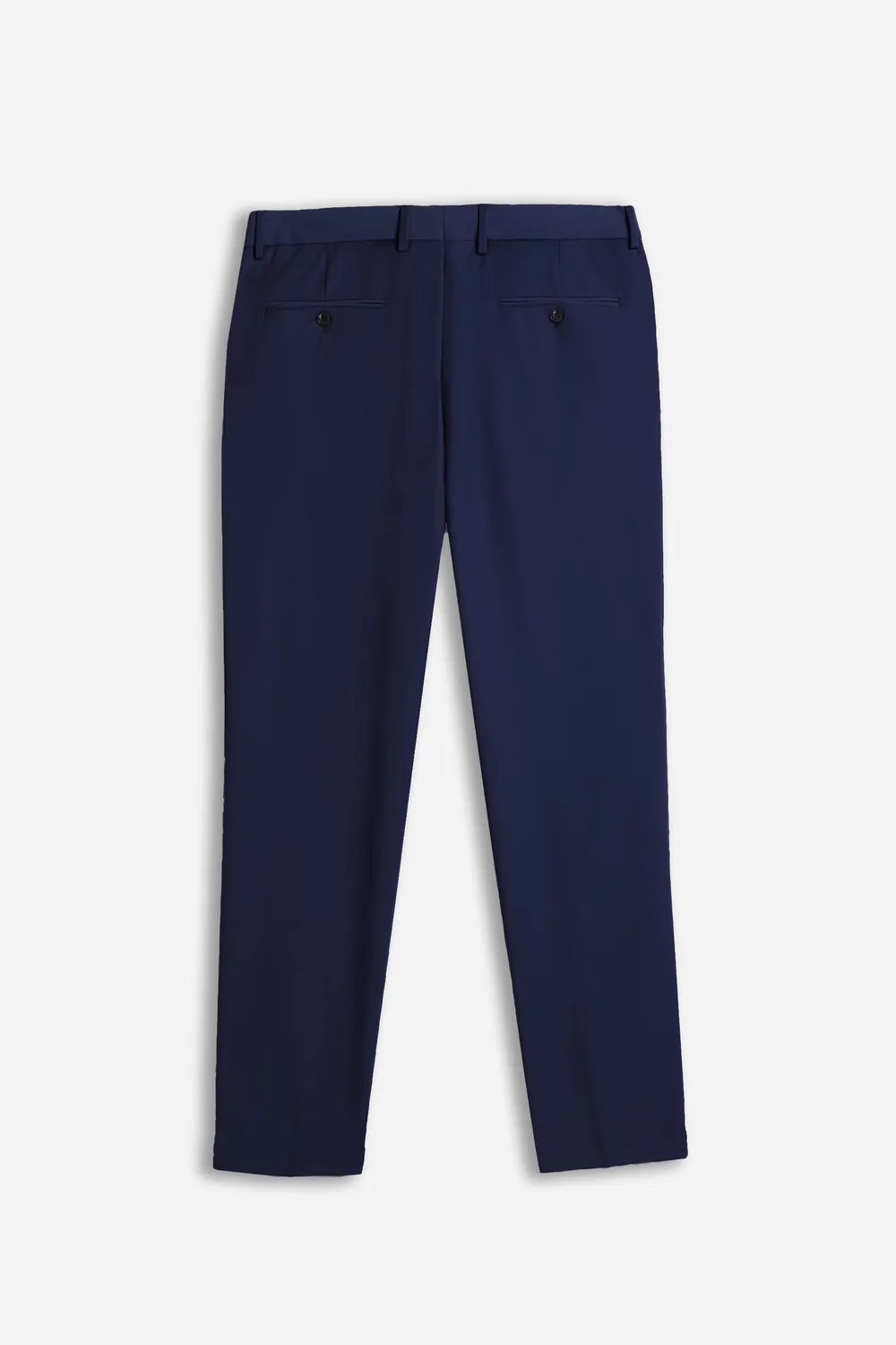 Sonny Bono Classici pantalone bleu senza risvolto
