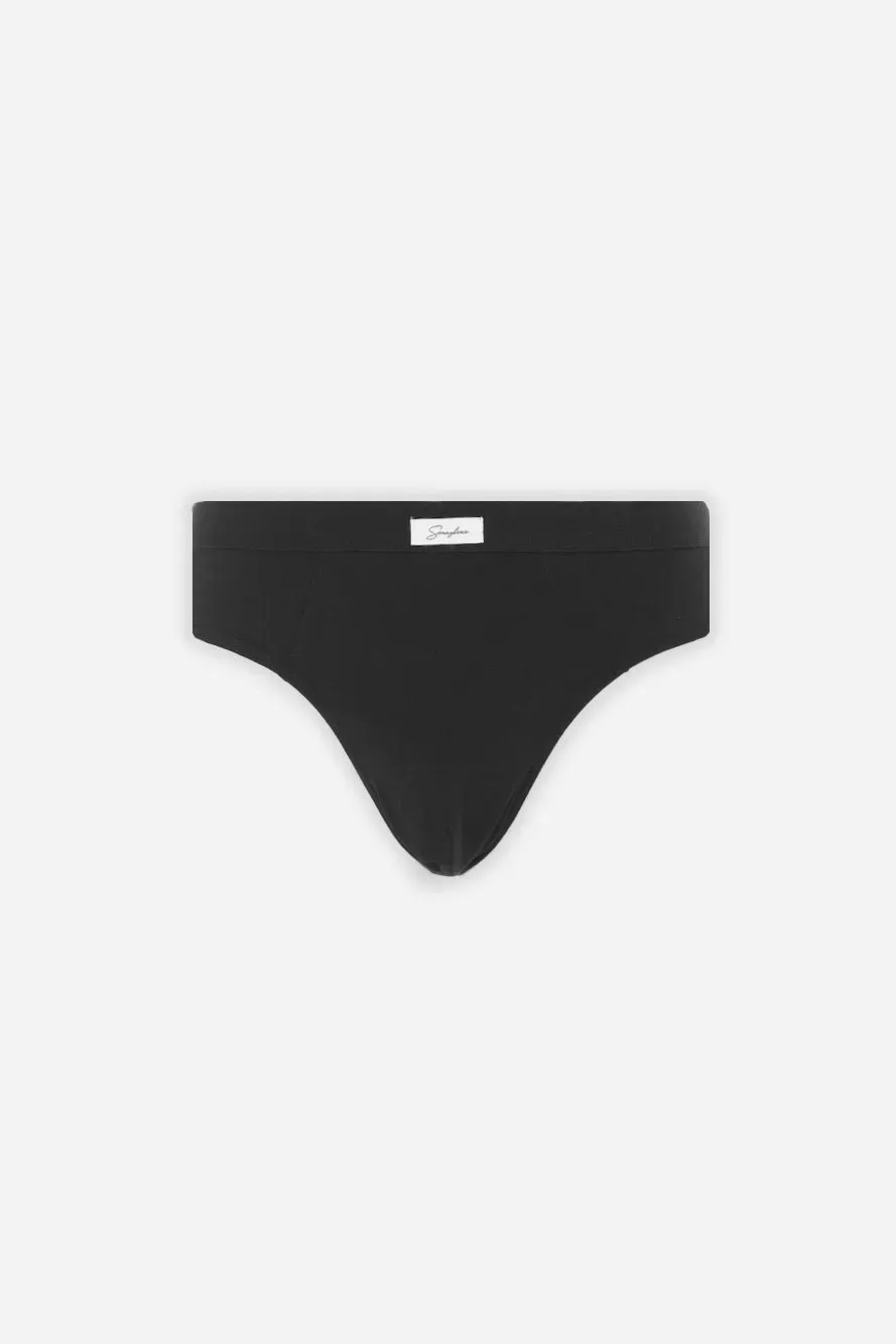 Sonny Bono slip nero tinta unita comfort quotidiano