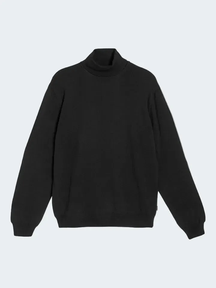 Sand Menswear Merino Id maglione dolcevita nero ebano