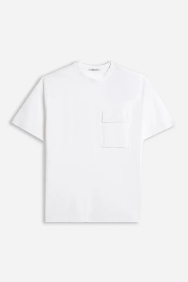 Sonny Bono t-shirt in piquet bianco 100% cotone