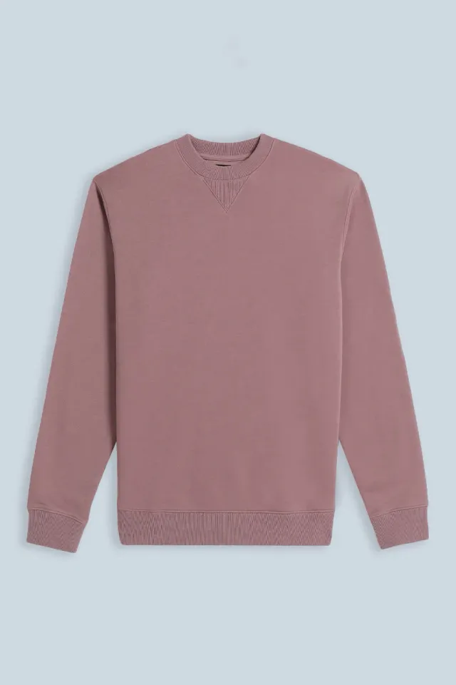 Sonny Bono Basic felpa girocollo color cipolla