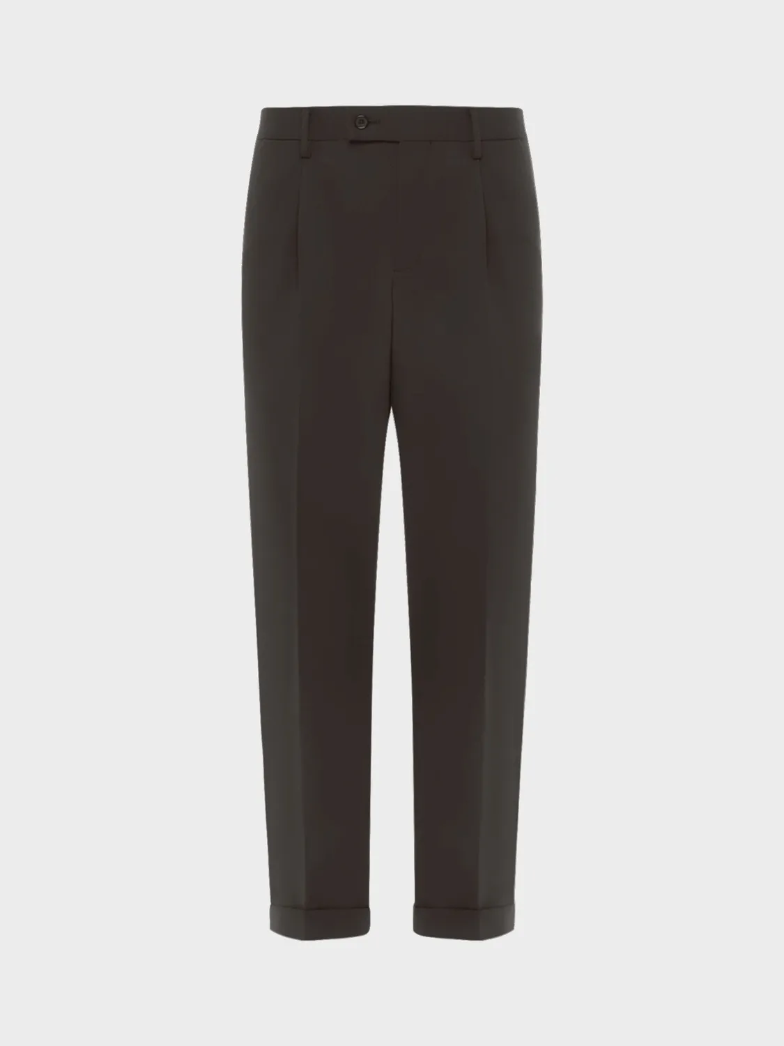 Caruso Houdini pantalone lana carbone tropical