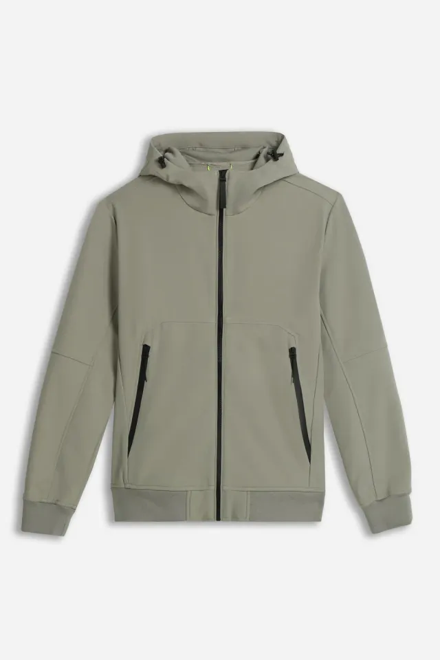 Sonny Bono Giubbotto Softshell Verde Militare Leggero