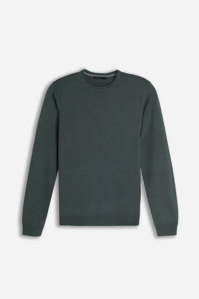 Sonny Bono Maglia Girocollo Basic Verde Bosco