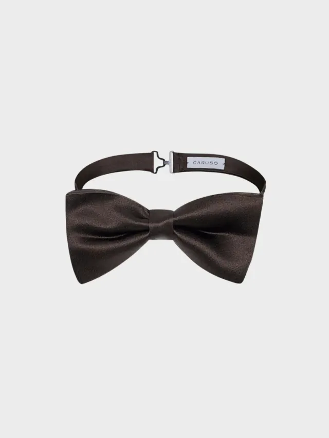 Caruso Papillon Annodato Seta Marrone