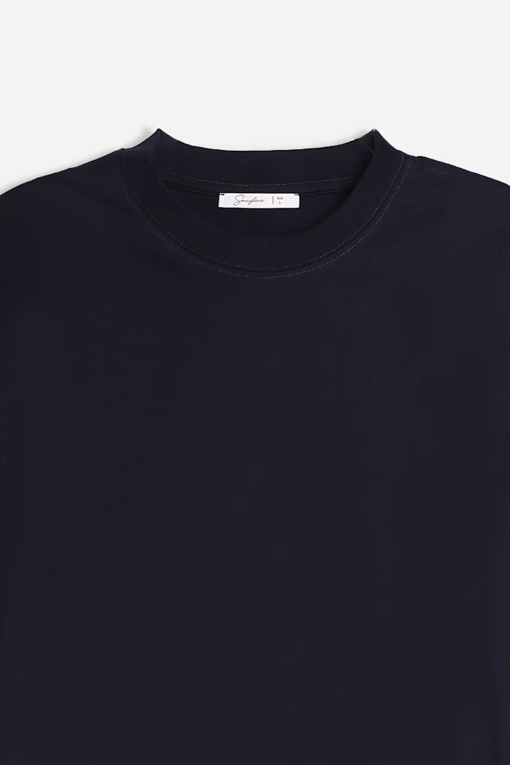 Sonny Bono T-Shirt Girocollo Cotone Mercerizzato bleu