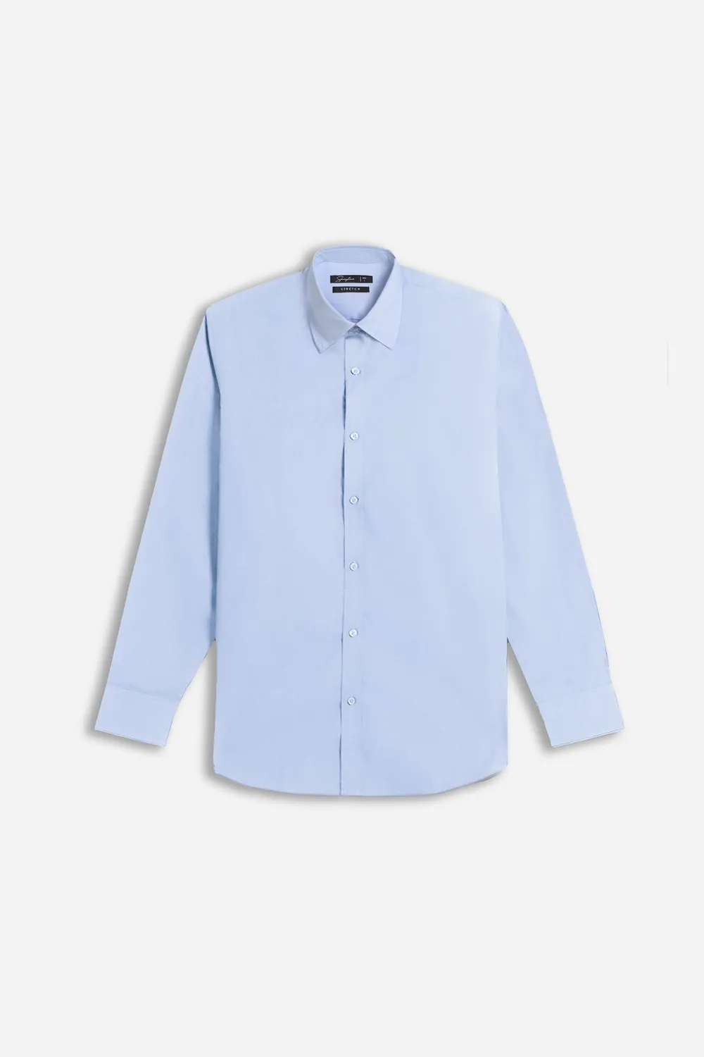 Sonny Bono camicia basic stretch celeste