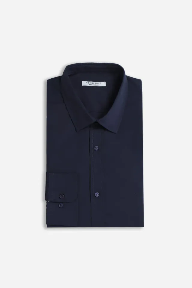 Sonny Bono VG 02806CM 325 camicia bleu collo italiano