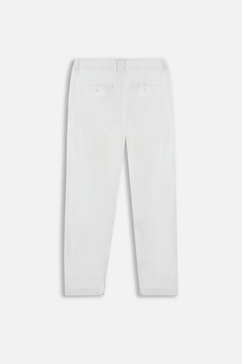 Sonny Bono pantalone leggero popeline bianco elasticizzato