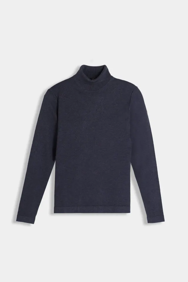 Sonny Bono Maglia Dolcevita Denim Viscosa
