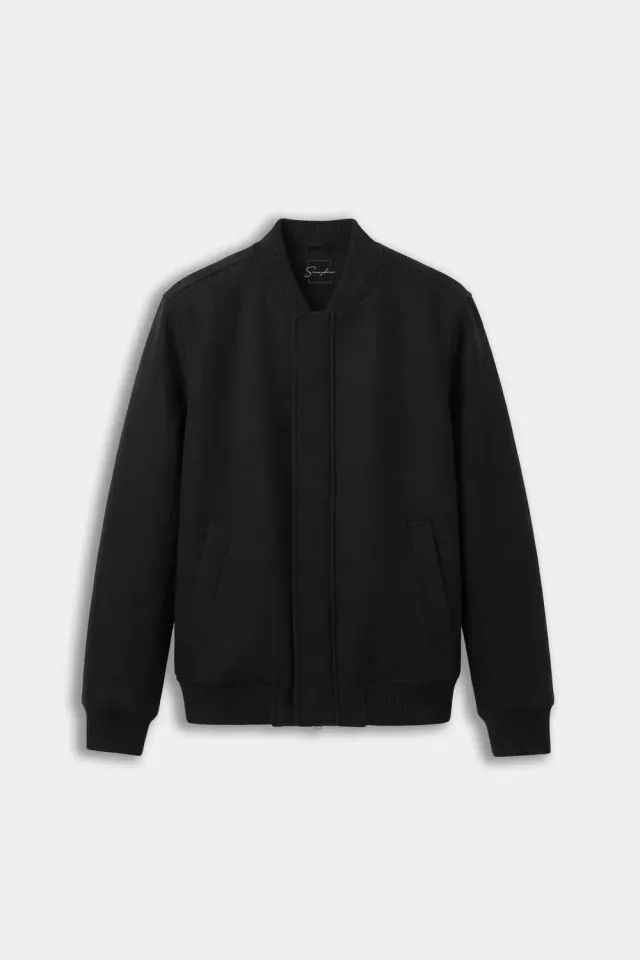 Sonny Bono Bomber Panno Nero Giubbotto WA 05169GB