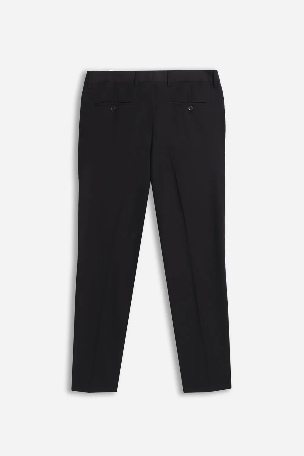 Sonny Bono Pantaloni Classici Neri Bordino Raso