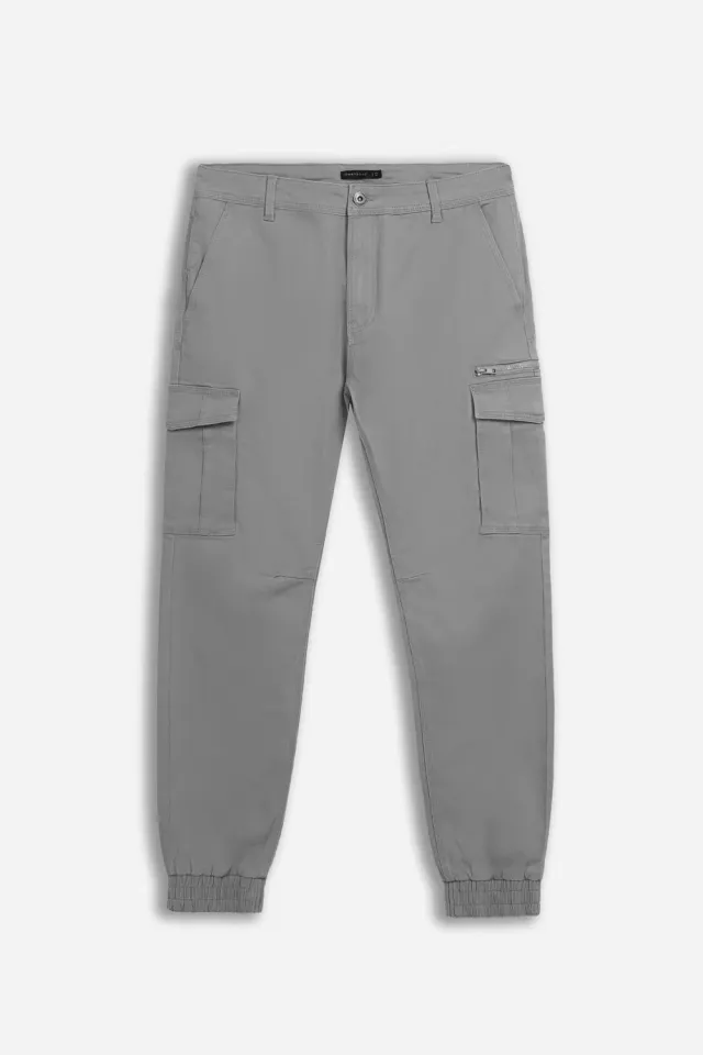 Sonny Bono Basic Cargo Pantalone Grigio Medio