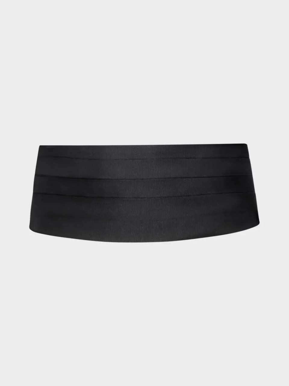 Caruso Manon fascia smoking nera raso seta