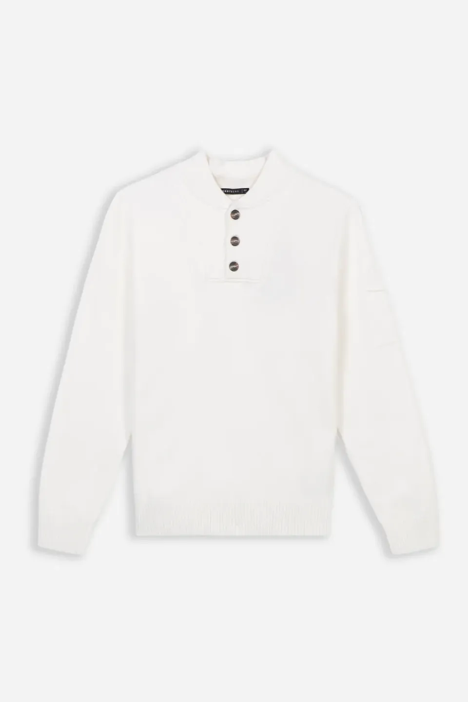 Sonny Bono Maglia Collo Bottoni Panna