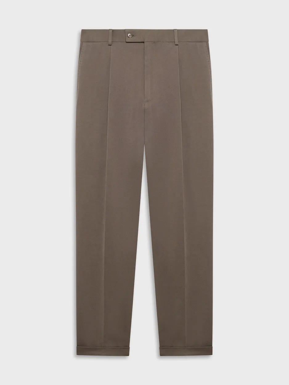 Caruso Norma pantalone carrot flanella beige