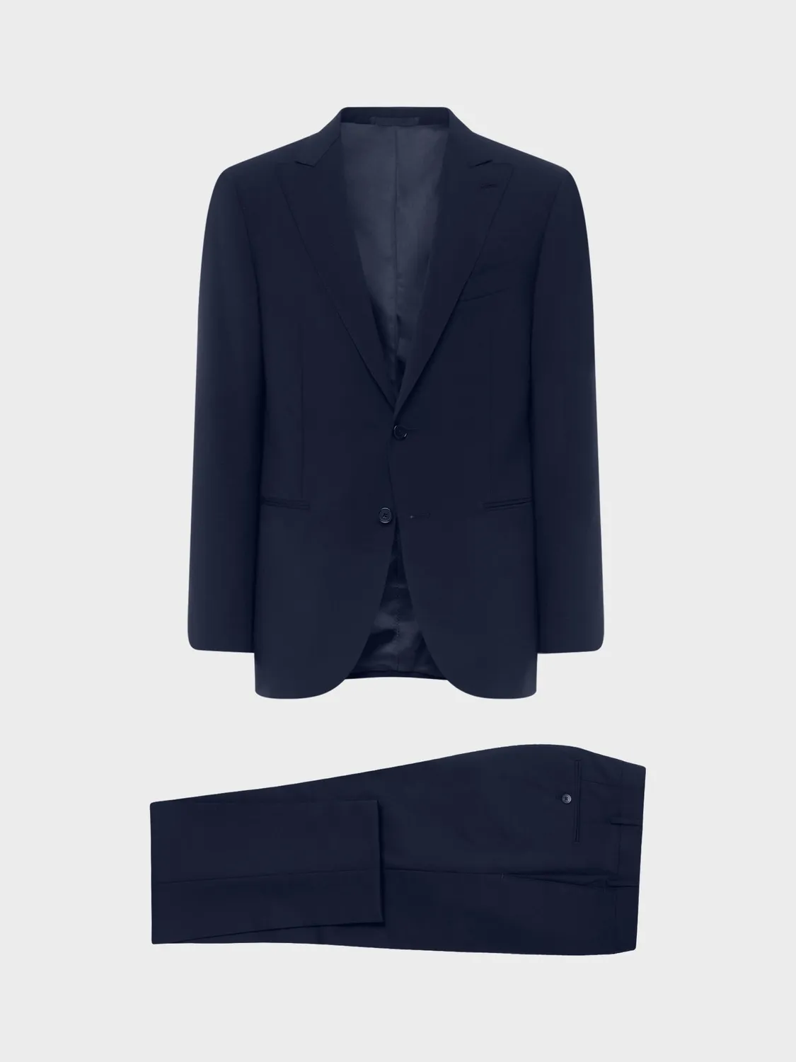 Caruso Norma abito lana mohair blu notte