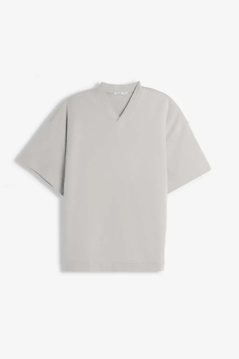 Sonny Bono t-shirt scollo V over fit grigio