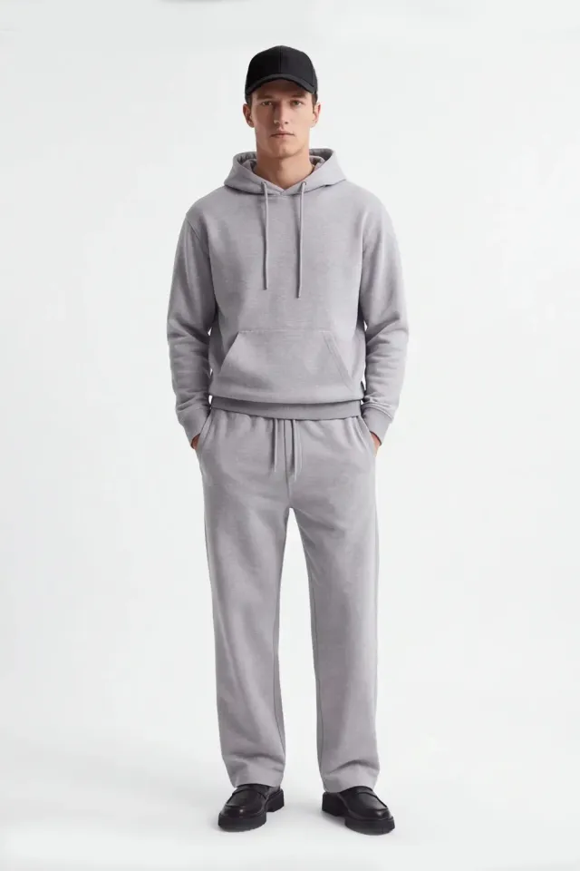 Sonny Bono OF 07013P4 jogger felpa grigio medio over fit