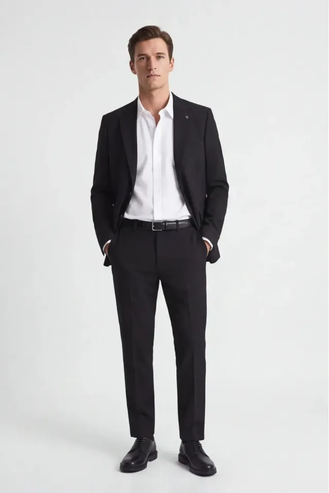 Sonny Bono T7 07706PA 326 pantalone abito nero