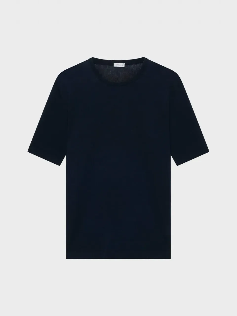 Caruso Butterfly maglia maniche corte blu navy cotone