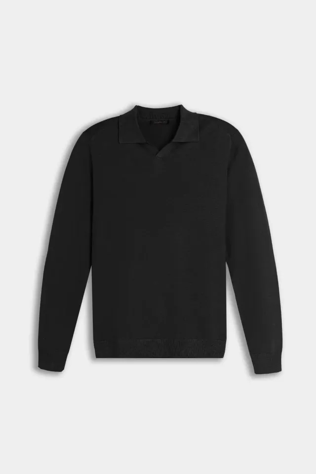 Sonny Bono Maglia Polo Collo Derby Nero Viscosa