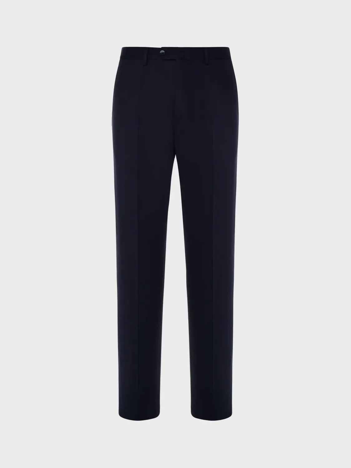 Caruso pantalone lana blu slim anti-piega Houdini