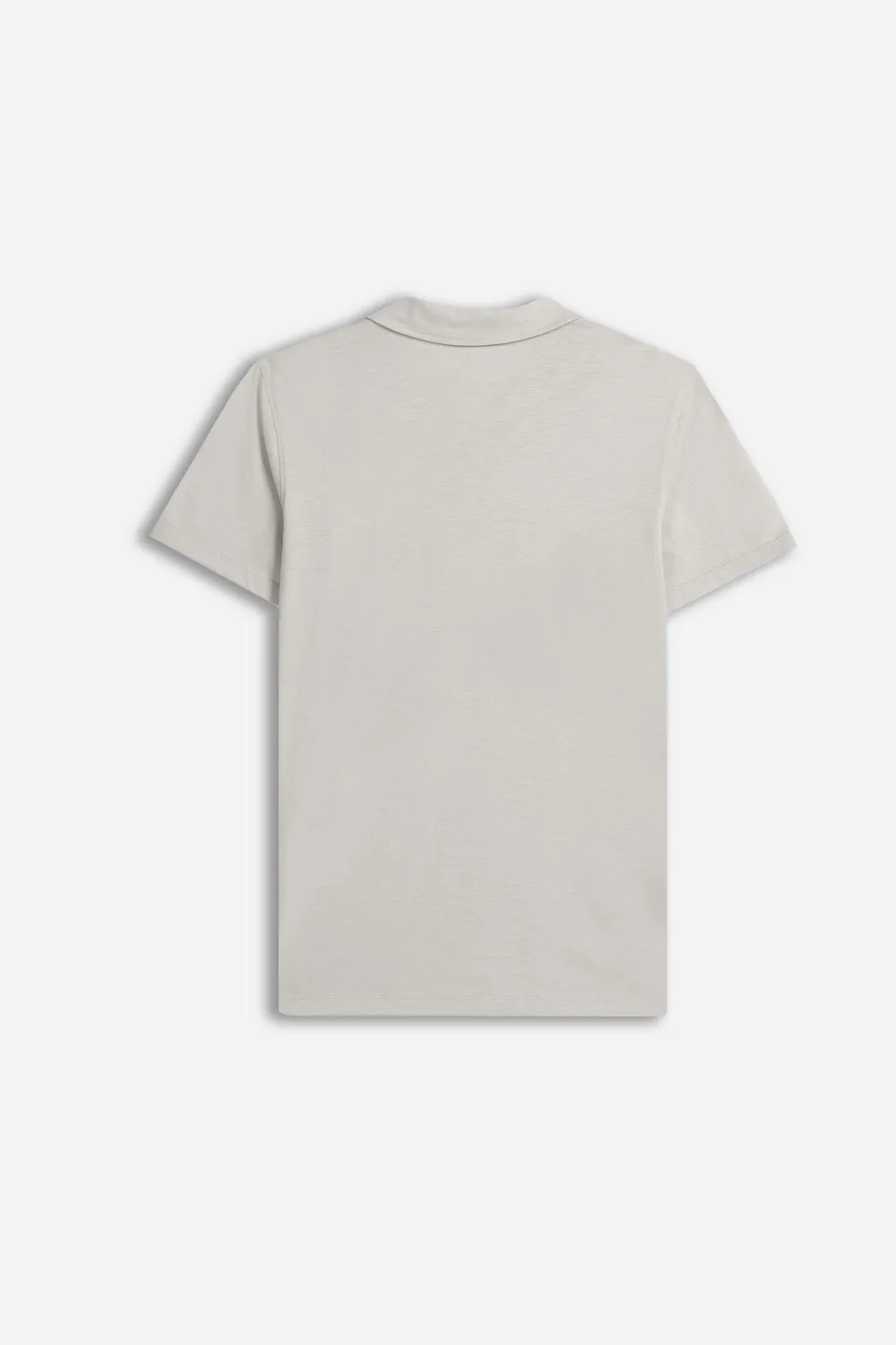 Sonny Bono Slub Polo Collo Derby Grigio Ghiaccio Cotone