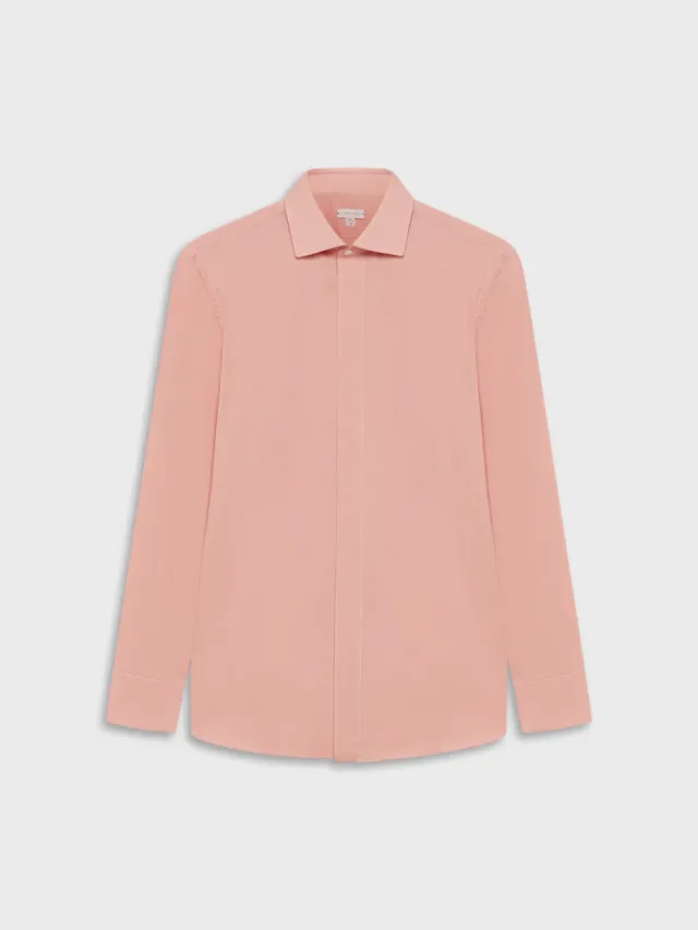 Caruso camicia in cotone rosa mussola