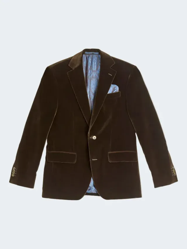 Sand Menswear Velvet Regular Fit blazer velluto