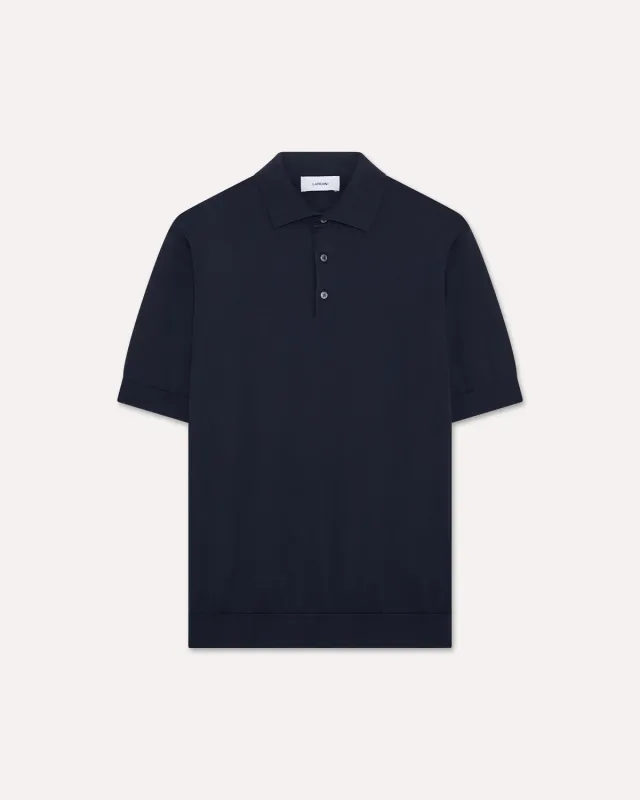 Lardini Polo Blu Maglia Cotone Uomo Superpiuma