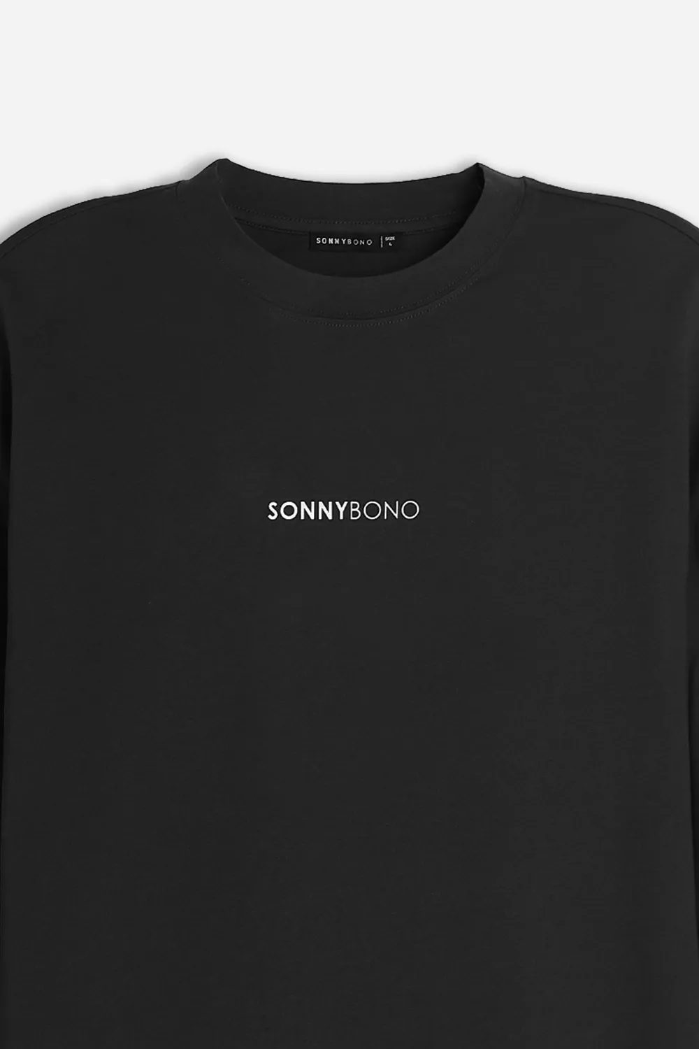 Sonny Bono OF 08234TS t-shirt manica lunga nero 100% cotone