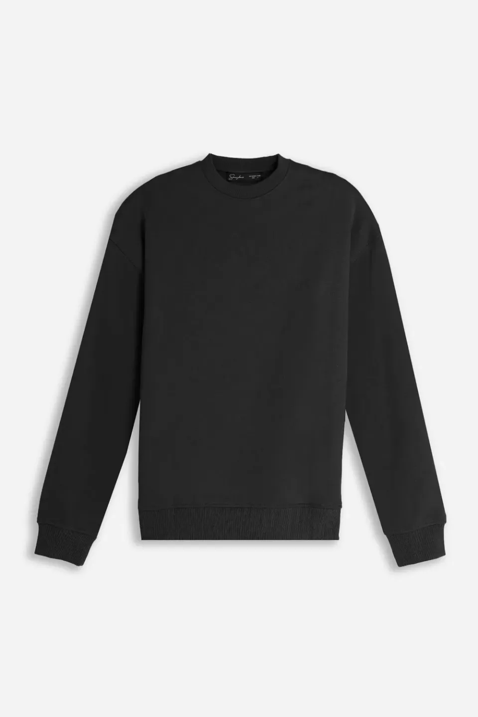 Sonny Bono Girocollo Basic Felpa Nero misto cotone