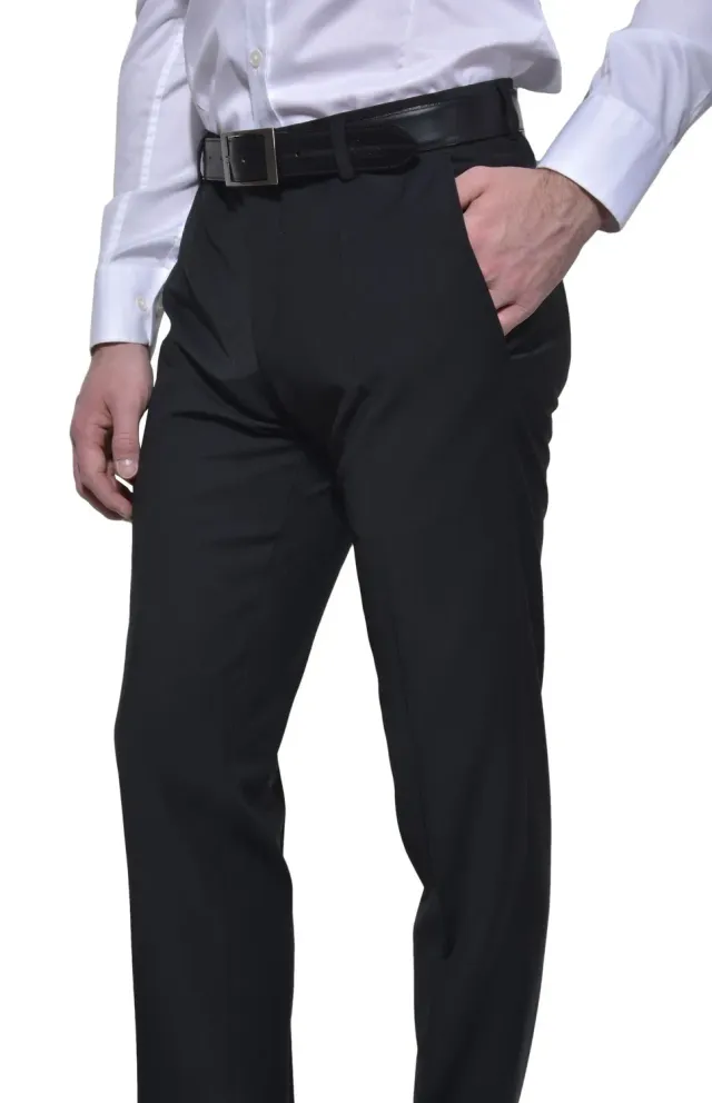 Alain Delon pantaloni eleganti neri 46 formali